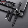 Sailcloth Watch Strap 20mm 22mm for Omega for Seiko Nylon Leather Stitching Bands Quick Release Bracelet Smartwatch Wristband
