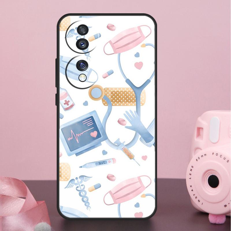 Etui Kreskówkowy Lekarz Pielęgniarka Do Honor 200 400 Pro 50 70 90 X9a X9b X9c X9d X8b X8c Win Magic 7 Lite 5 6 8 Pro Pokrowiec