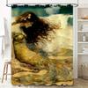 Seashell Mermaid Bath Shower Curtain Waterproof Decorative Fabric Home Decoration