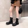 Thick-soled Belt Buckle Martin Boots Women's Autumn and Winter New Versatile Short Women's Boots Knight Boots Short Boots