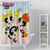 Shower Powerpuffs Girlss Curtain Waterproof Polyester Fabric Paint Colorful Bath Curtains Home Bathroom Decor Curtain With Hook
