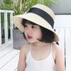 2pcs Summer Sun Protection Hat for Mother&Kids Travel Sunscreen Sun Hat Straw Hat Children's Korean Version Girls Beach Dome Hat
