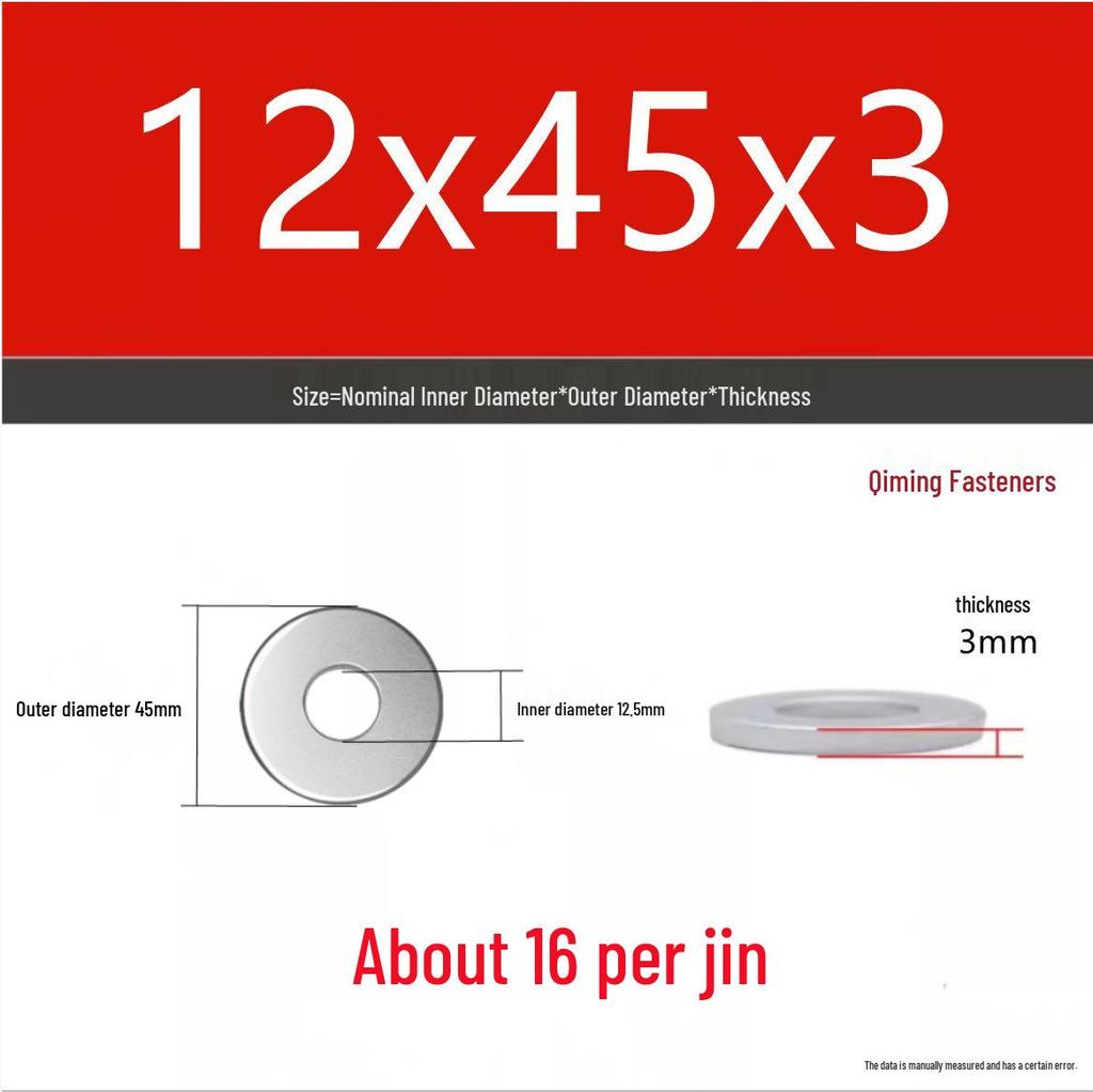 4.8 Grade Galvanized Iron Flat Washer M3-M40 Oversized Metal Screw Gasket Washer