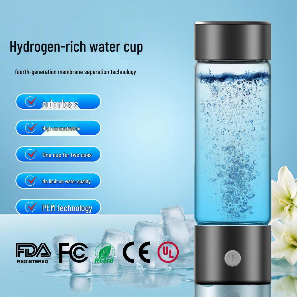 Dual-Use Hydrogen-Rich Electrolyzed Water Bottle - Large Capacity