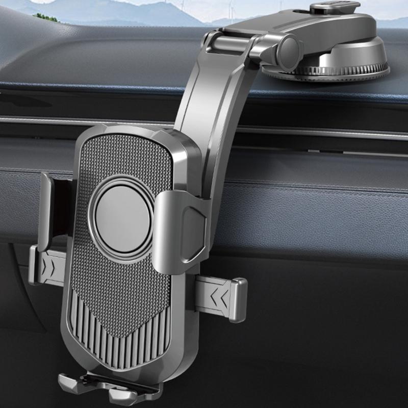Dashboard Phone Holder Heat Resistant ABS Antislip Arms Vibration Proof Suction Base Design For All Car Models