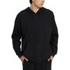 Adidas Neo Solid Color Logo Embroidered Knit Hoodie Unisex Hoodie Black IA6894