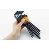 TRUSCO Ball Point Hex Wrench Standard Type Set, T, Black, 9-Piece Set, BR-9S
