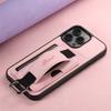SUTENI H13 For iPhone 16 Pro Max Case Litchi Texture Leather+TPU+PC Cover with Card Holder Kickstand