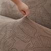Armless Futon Cover Stretch Sofa Bed Slipcover Protector Elastic Feature Rich Textured High Spandex Small Checks Jacquard