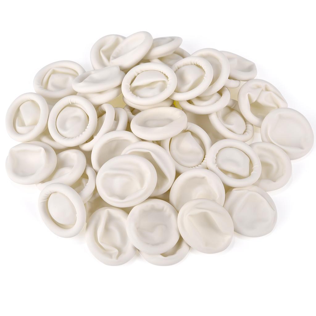 50pcs Disposable Latex Rubber Finger Cots Sets Fingertips Protector Gloves Anti-Static For Watch Repair Tool Non-Slip Cleaning