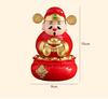 2026 Solar-Powered God of Wealth Shaking Head Ornament – Car, Office, Home Gift for Attracting Wealth