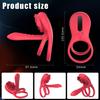 9 Modes Vibrating Penis Sleeve Silicone Vibrating Rooster Ring Penis Sleeve with Rose Clitoral Stimulator Sex Toys for Adult 18