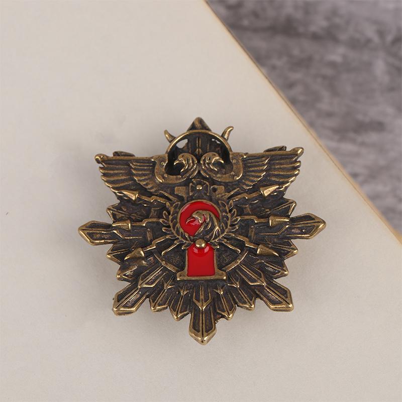 Warhammer 40K Imperial Guards Mark Of The Ten Thousand Badge Brooches Commemorative Jewelry Gift