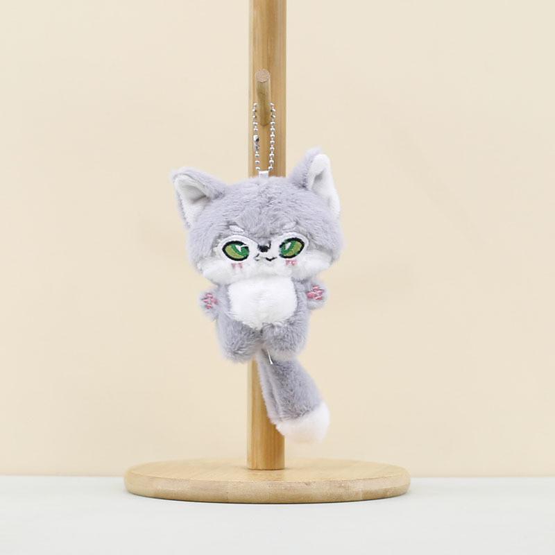 Adorable Plush Fox Keychain Charming Cartoon Doll With Soft Pp Cotton For Kids