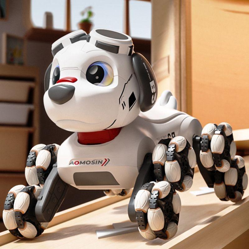 New Intelligent Electronic Remote Control 8-wheeled Robot Dog-stunt Pet Toy, Children's Toy Robot Dog Gives Children Gifts.