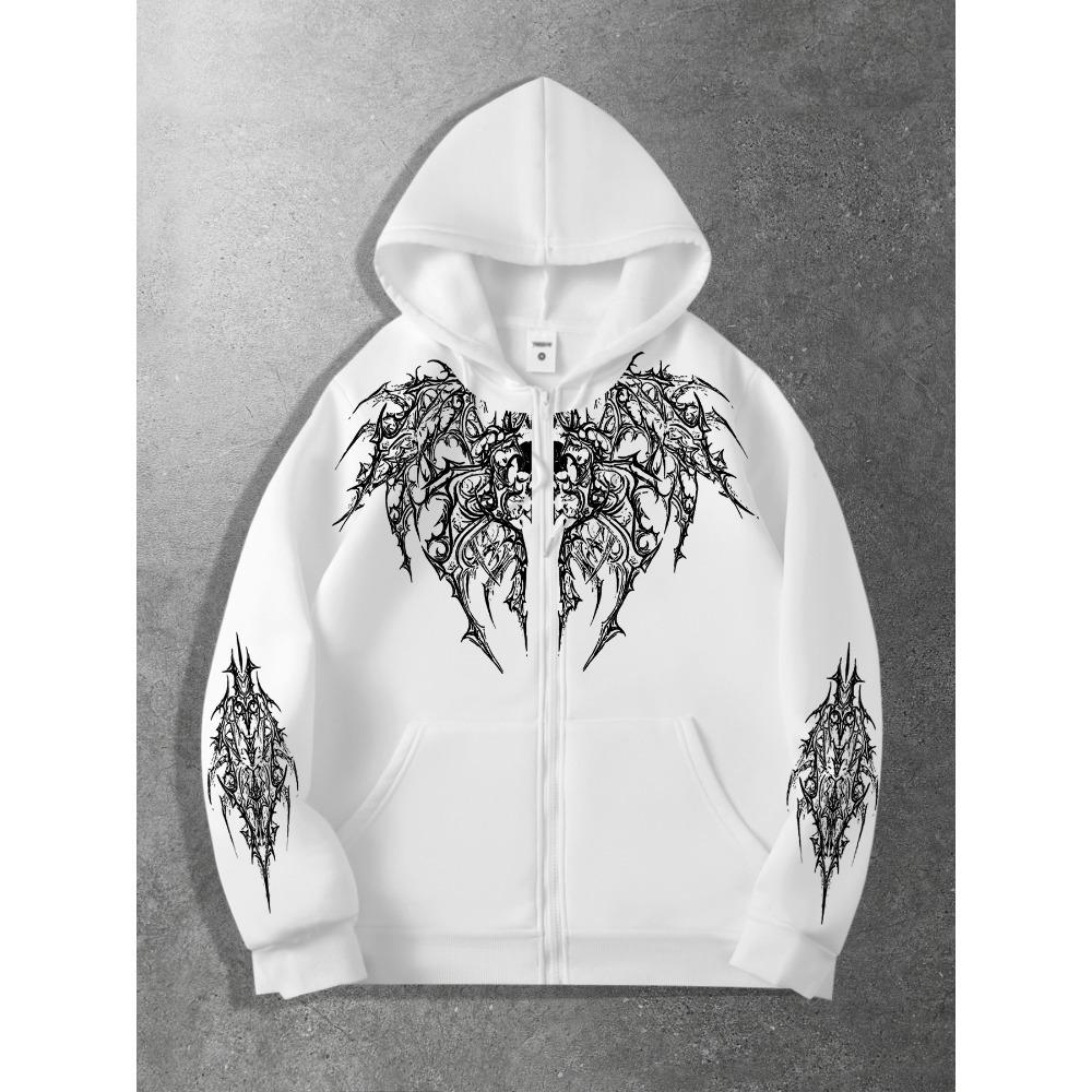 Felpa con cappuccio e zip College Special Brother Design Oscuro Stampa Originale, una Felpa con cappuccio e zip alla Moda Street Style Adatta per Occasioni Casual