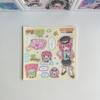 Cute Cartoon Sweet Cool Girl Stickers for Diary Journal Planner Scrapbook DIY Decoration