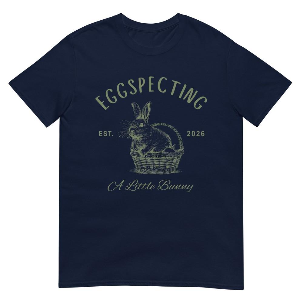 Eggspecting A Little Bunny Easter Mom Pregnancy Announceunisext Tshirt S
