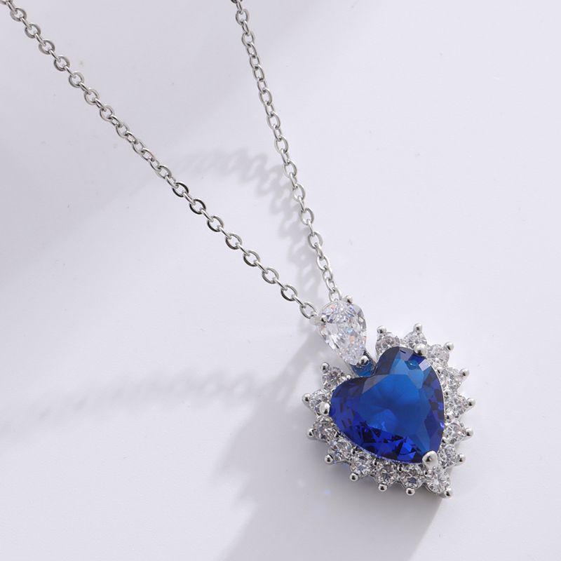 

Ожерелье с подвеской в виде персикового сердца из меди и циркония Xiyin — стиль хип-хоп для пар