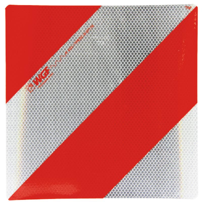 Right-angled warning foil 285x285mm type 3