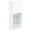 TV Cabinet with LED Lights White 40.5 X 30 X 102 Cm