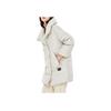 Li Ning Sports Fashion Series Lapel Mid-Length Down Jacket Winter Women Outerwear Cloud-Rain-Gray AYMP074-1