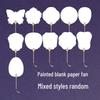 DIY Lacquer Round Fan Painting Set - Includes Pigment and Absorbent Paper