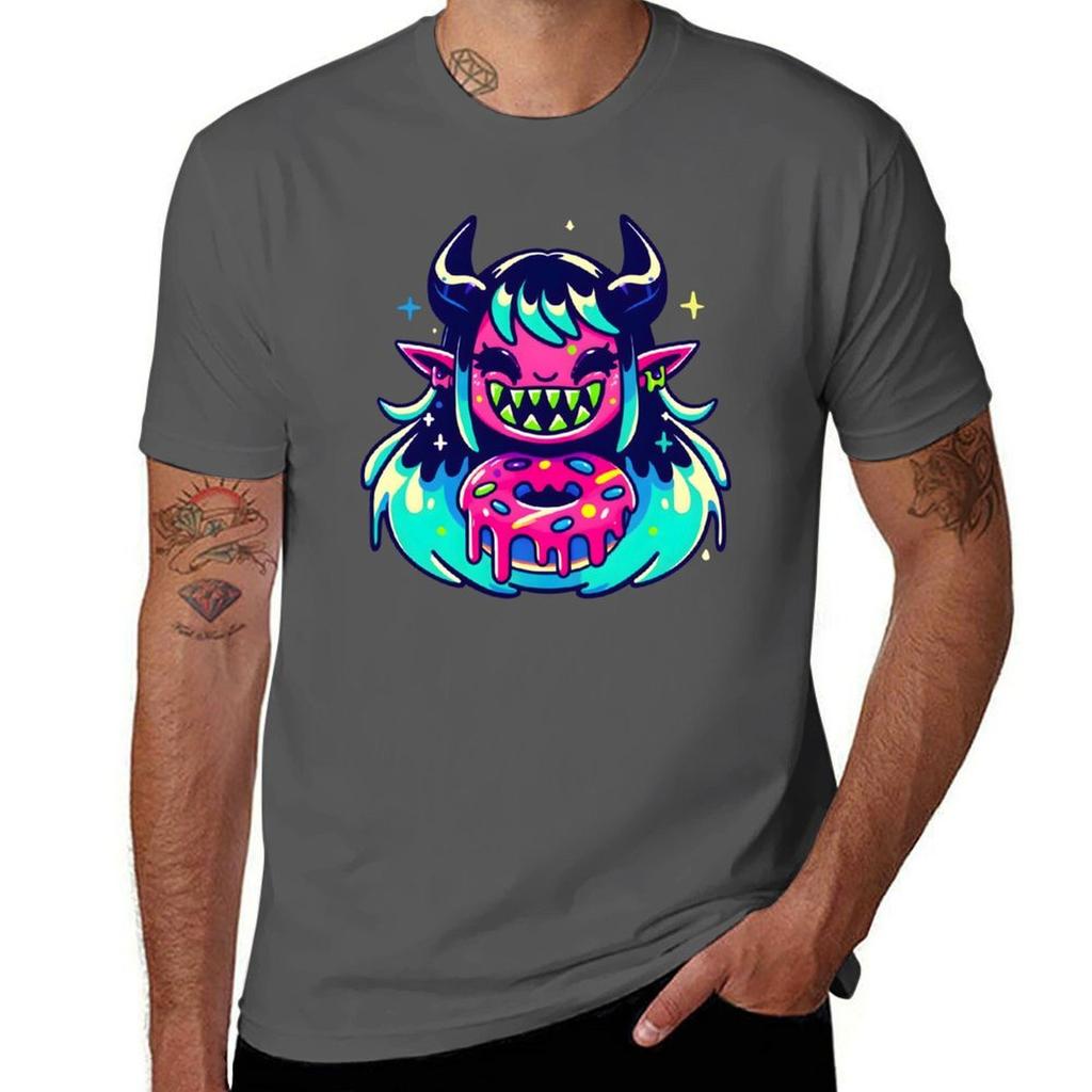 Devil Donut Demon Girl TShirt Long Lasting Casual TShirt