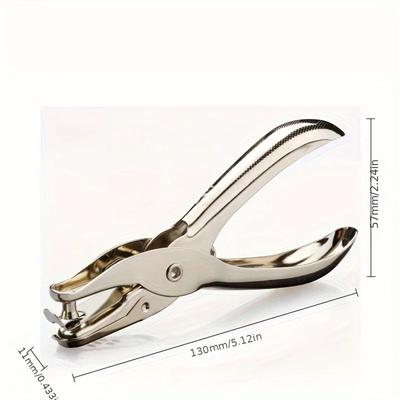 1Pc Heavy Duty Single Hole Punch for Crafting Precision Soft Grip Hole Paper Puncher Scrapbook Craft Tool