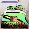 Ronaldo's Muscular Celebration Bedding Set, Breathable Duvet Cover with Pillowcases, Soft Bed Linen for Bedroom Home Decoration, Perfect Festival Birt