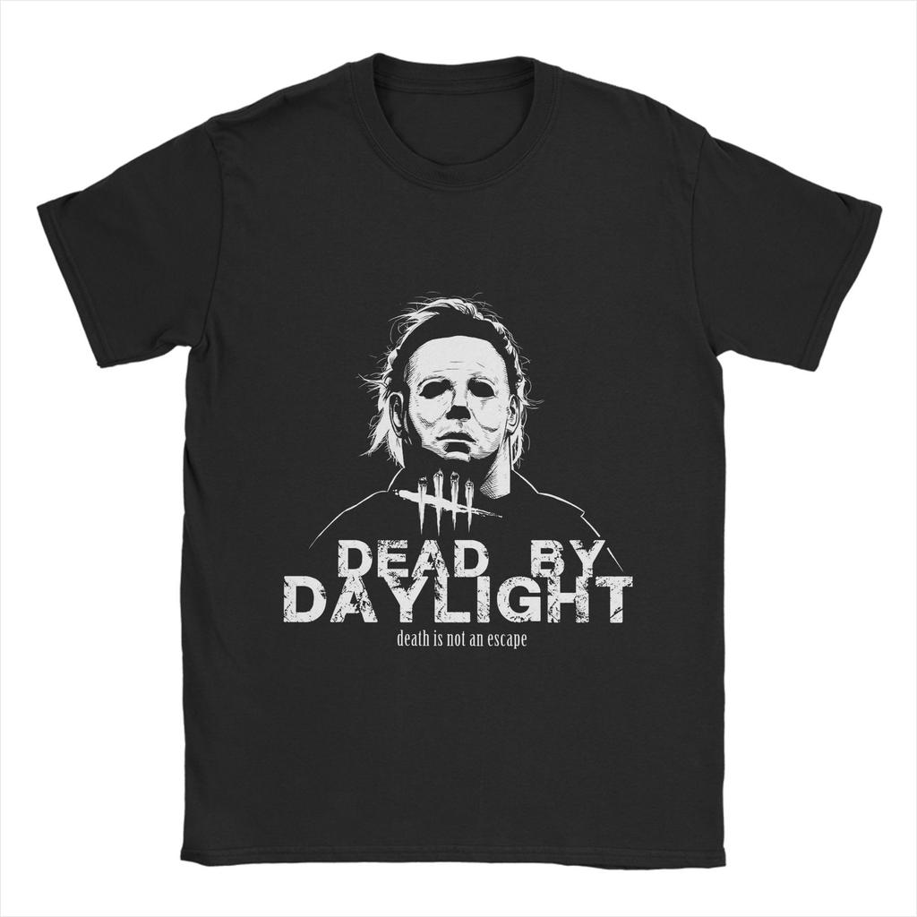 Dead-by-Daylights T Shirts Men Pure Cotton Funny T-Shirt Crewneck Tee Shirt Short Sleeve Clothes Summer