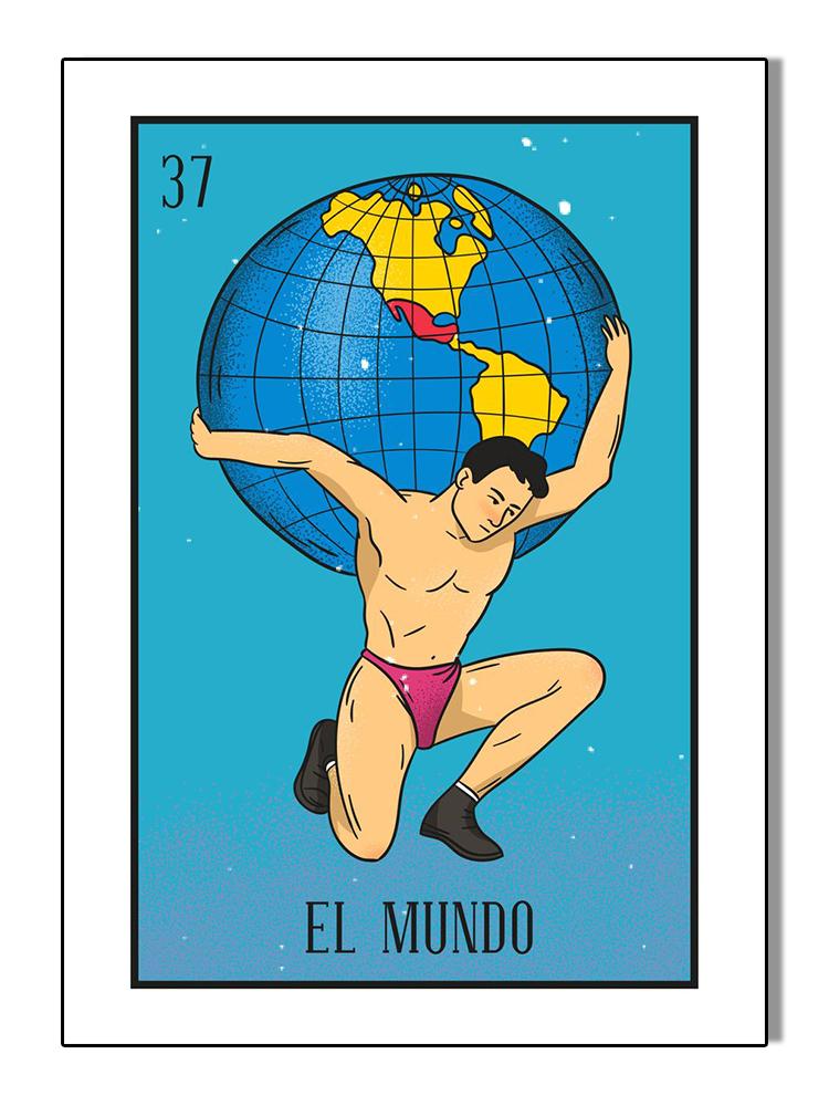 Abstraktní mexická loterie kreslený plakátový tisk plátno malba papoušek srdce severské nástěnné umění pro obývací pokoj domácí dekorace