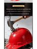Shengchi Men's Anti-Smash Breathable Safety Helmet, Transparent Three-Ribbed, ABS Thickened for Construction Workers