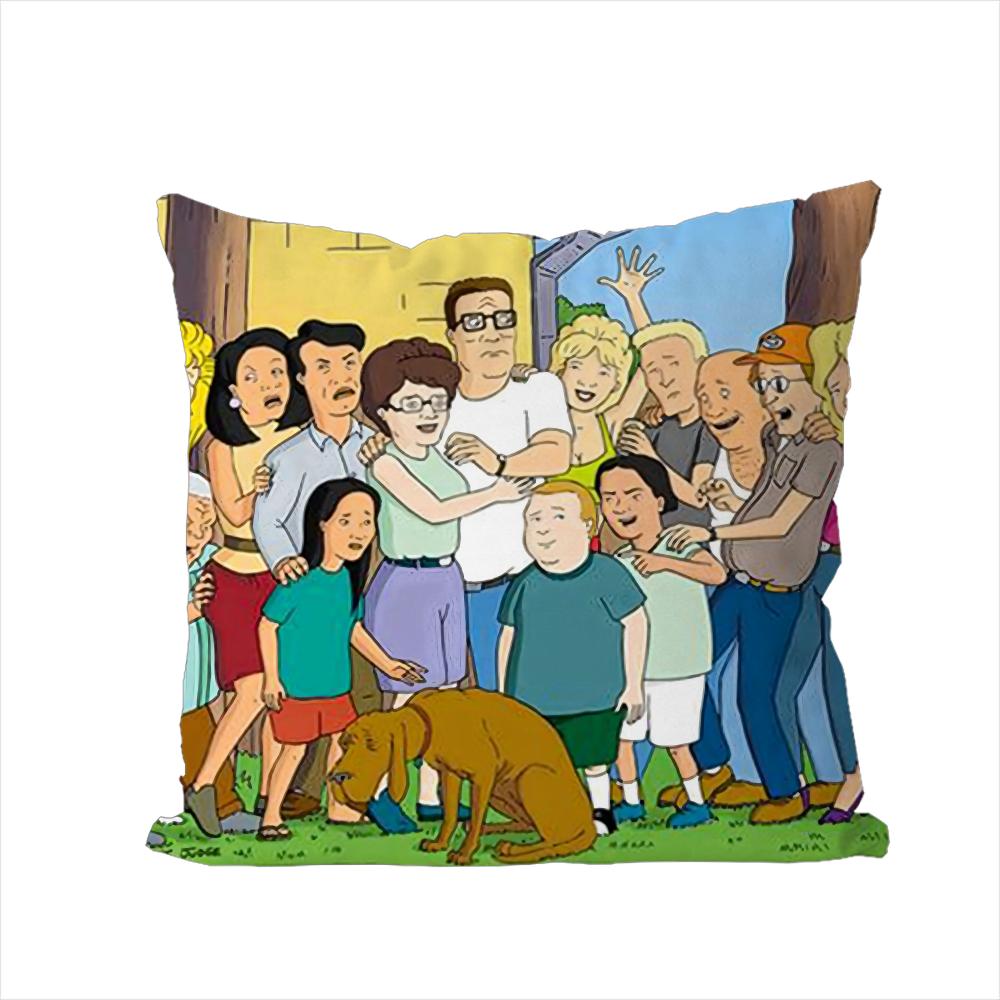 

KKing Of The Hill Pillow Case For Car Sofa Decorative Home Doublesided Print Plush Square Throw Pillow Cushion Cover 30x30cm
