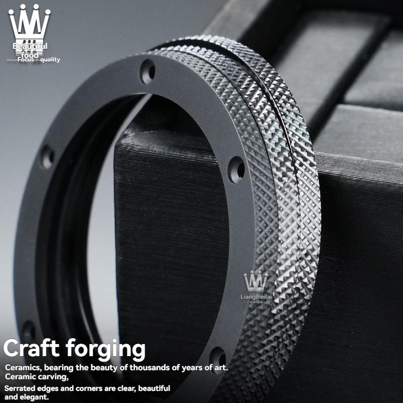 Keramik-Uhrgehäuse Außenring Für Hublot Classic Big Bang Helles Sandstrahlen Gebürsteter Keramikring Rand Uhrenzubehör Herren