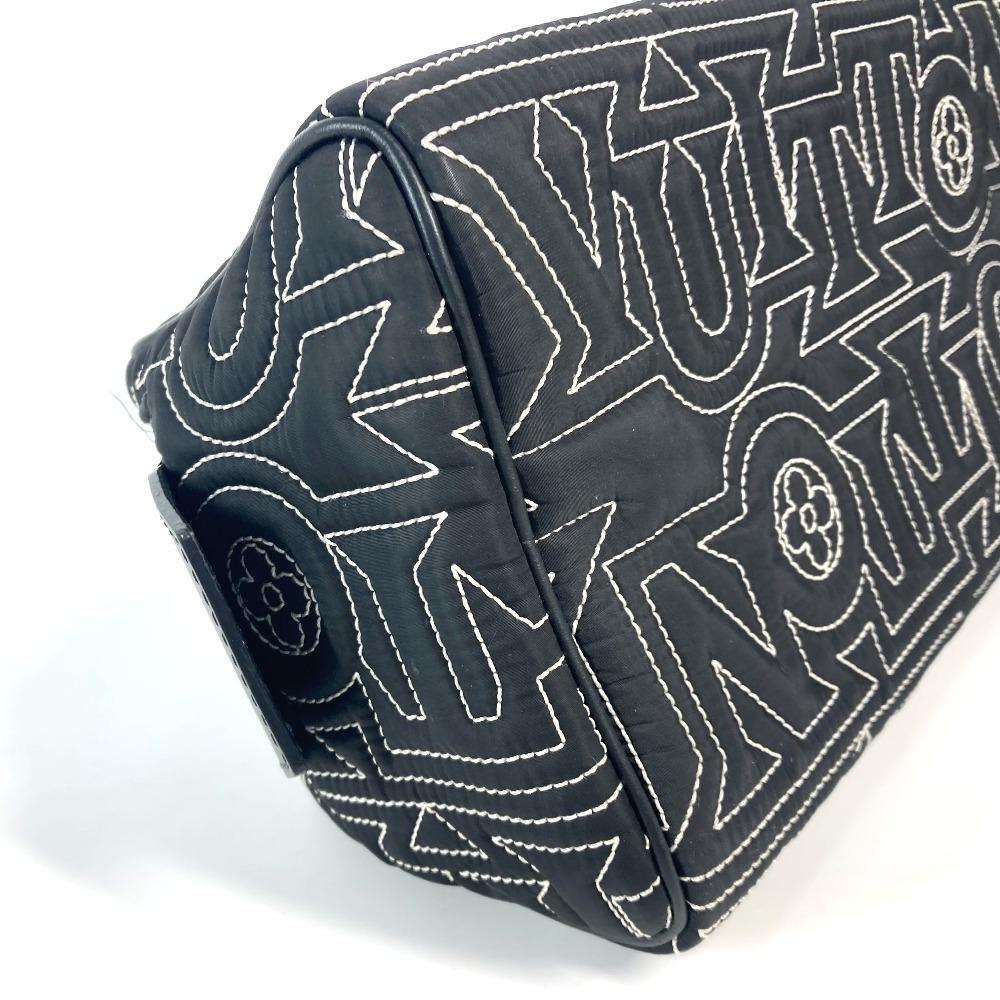 Louis Vuitton M21435 LV Snow Collection dopp kit Pouch Clutch bag Black/White