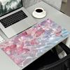 Pink Beach Ocean Floral Large Gaming Mouse Pad Non Slip Rubber Base Extended Mouse Mat For Pc Laptop Gaming Office Desk Setup