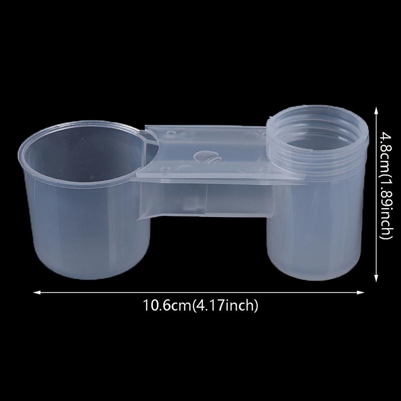 Plastic Pet Bird Drinker Feeder Water Bottle Cup Cat Chicken Pigeon
