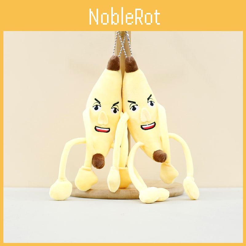 Adorable Banana Plush Keychain Cute Long-legged Stuffed Toy For Bags And Keys