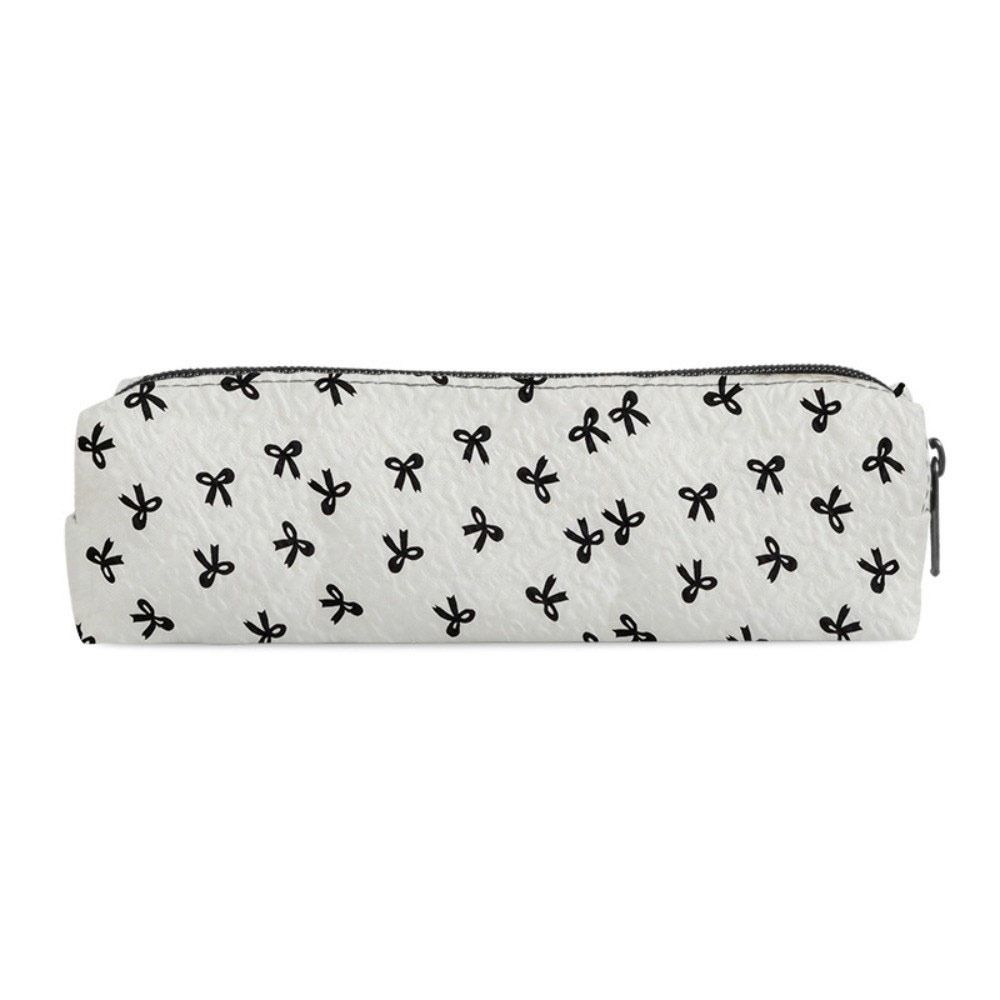 Portable Bowknot Pen Bag Zipper Closure Pencil Pouch New Pencil Case  School Supplies