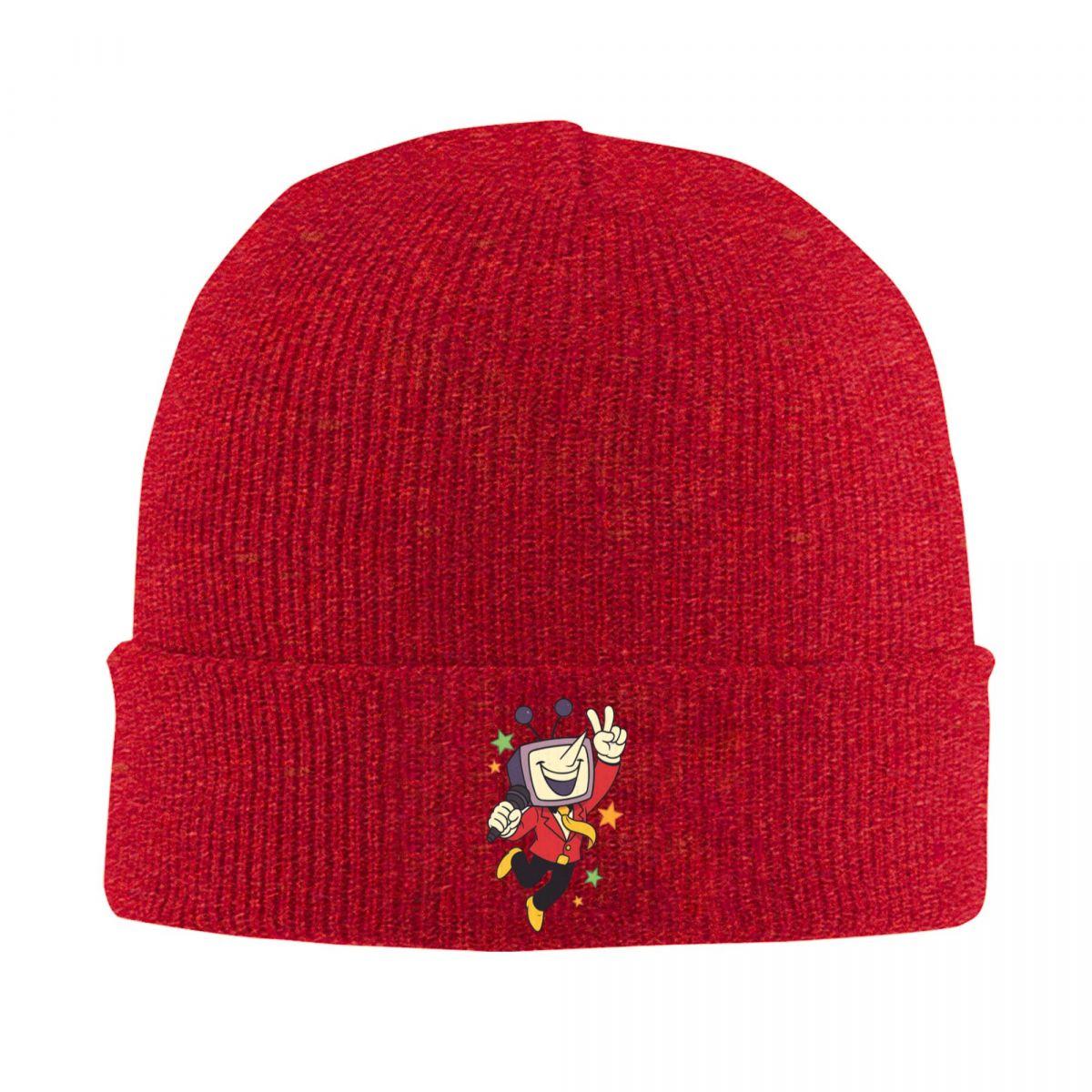

Deltarune Tenna TV Time Warm Knitted Cap Fashion Bonnet Hat Autumn Winter Outdoor Beanies Hats for Unisex Adult One Size