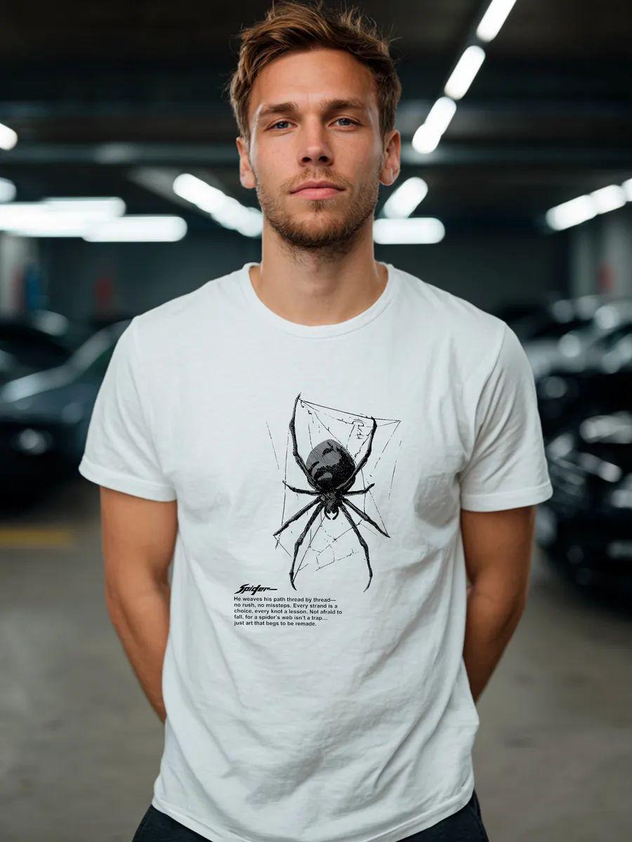 

Oversized T‑shirt with spider print M