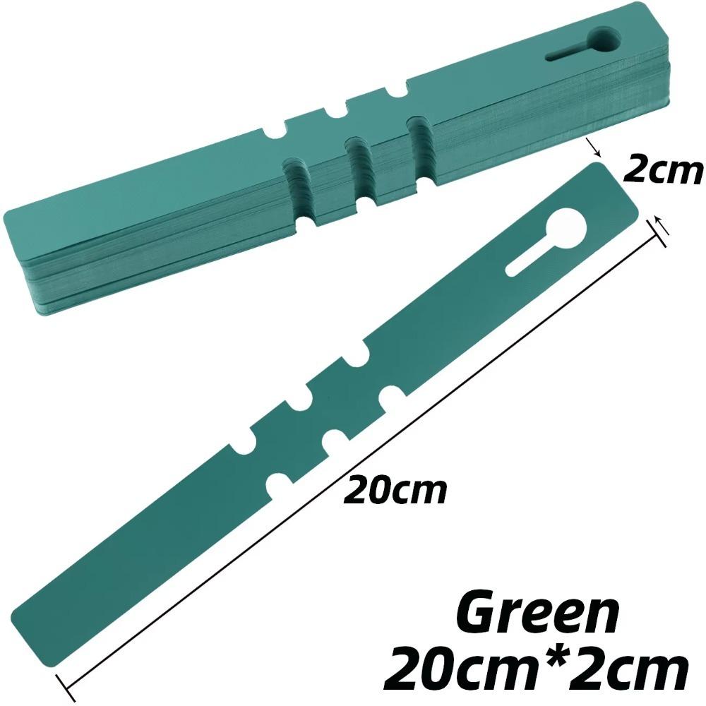 

100pcs Plastic Garden Plant Tag Waterproof Vegetables Labels Portable Ring Buckle Sign Markers Tool зелёный