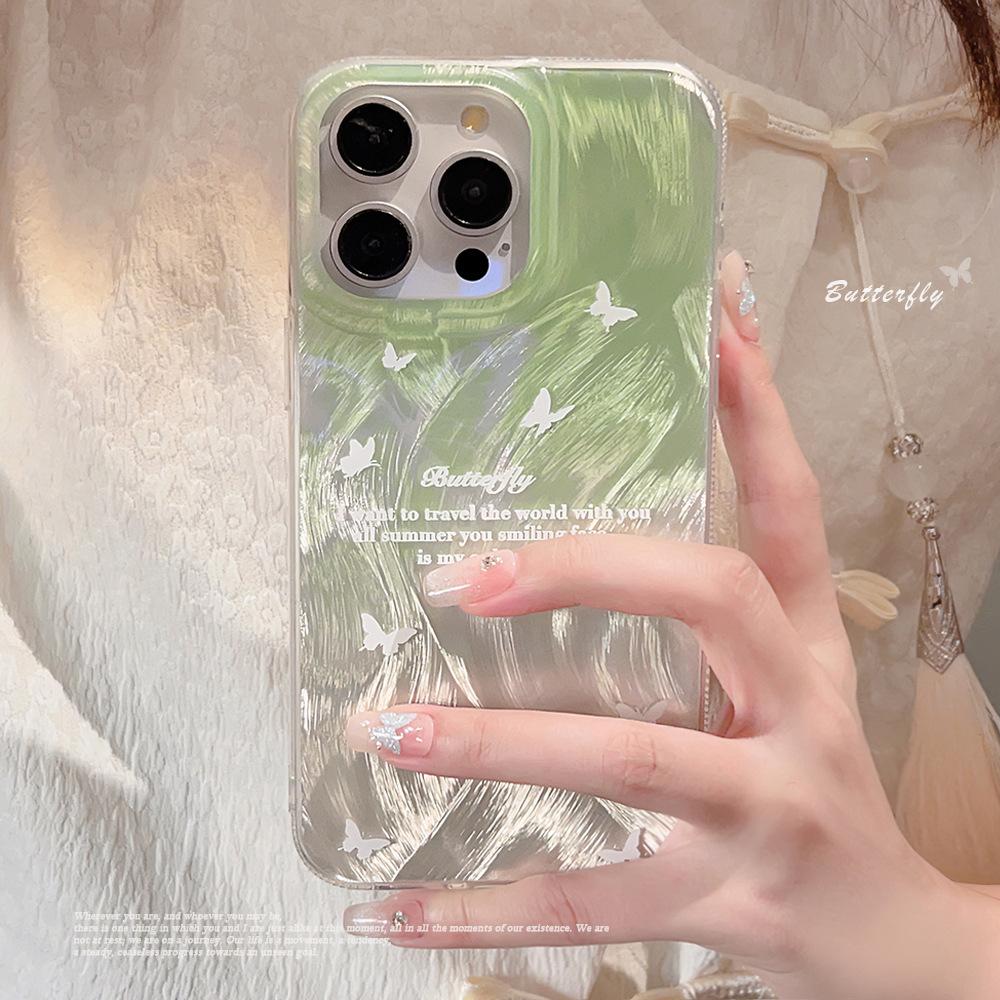 Creative White Butterfly iPhone 16, iPhone 17, and iPhone 17 Pro Max Phone Case