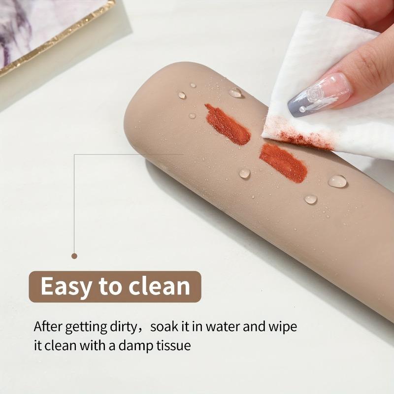 Silicone Makeup Brush Holder Portable Travel Cosmetic Brush Case With Cleaning Mat