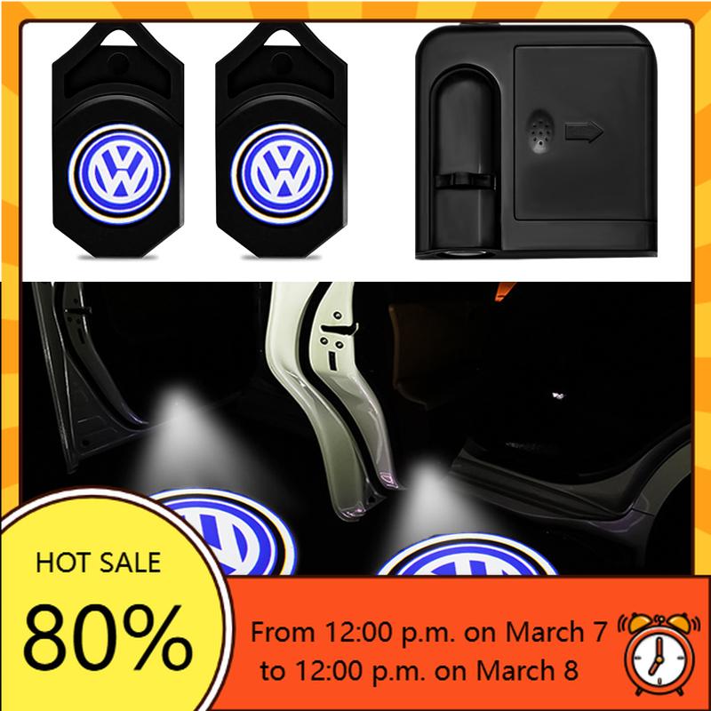 For VW Volkswagen Jetta MK5 Golf Volkswagen Car Door Welcome Light Led HD Projector Lamp Courtesy Lights For VW Magotan Golf TouKD5