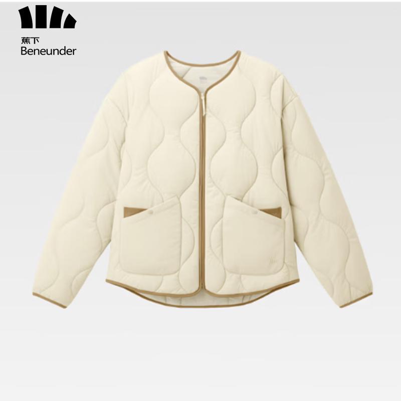 Beneunder Women's Crew Neck Mid-Warm Quilted Jacket