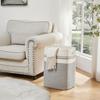 Large Capacity Woven Cotton Laundry Hamper and Storage Basket
