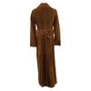 Fendi [Good Condition/domestic Regular] FPS807AC2W Calf Leather Long Trench Coat 36 BrownUsed