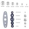 M-Modern-120Pcs Button Covers, Cover Button Kit With 6 Sizes, DIY Fabric Covered Buttons With 2 Installation Tools For DIY Lover